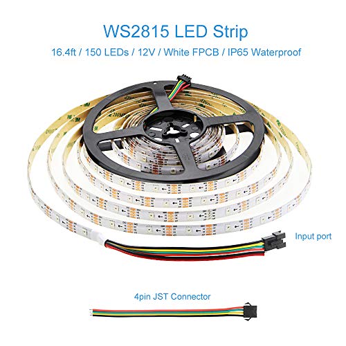 IP65 Waterproof WS2811 SK6812 16.4ft Addressable LED Strip Lights